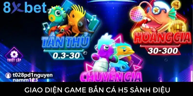 Bắn cá H5 - Game đổi thưởng hấp dẫn nhất mọi thời đại 1 Giao diện game đẹp mắt, hiện đại, thu hút mọi lứa tuổi